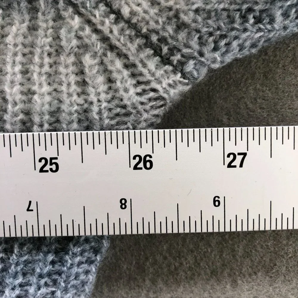 NWOT Hooked Up By IOT Turtleneck Sweater Womens M Gray Striped Ombre‎ Relaxed